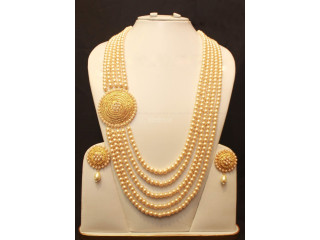 Gold Plated Lohor Pearl Necklace Jewelry – HM60 – HMM