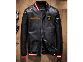 Artificial Leather Mens Winter Jacket Lamborghini – 21 – FAS