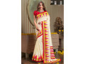 kasturi-soft-silk-cream-with-red-with-gold-paar-saree-small-0