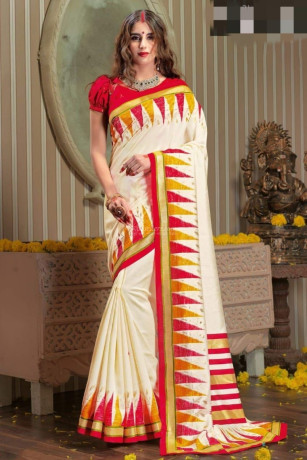 kasturi-soft-silk-cream-with-red-with-gold-paar-saree-big-0