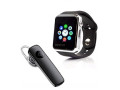 combo-of-a1-smart-watch-and-bluetooth-headset-wlb-small-0