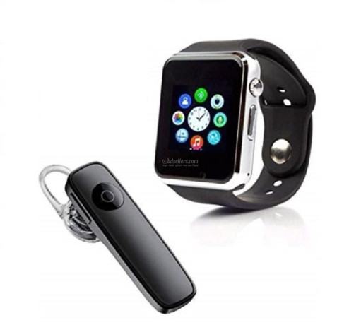 combo-of-a1-smart-watch-and-bluetooth-headset-wlb-big-0