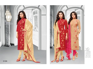 Kapil Trends Soul Satin Jacquard With Work - 61006 - GBS