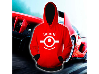 Men's Stylish Hoodie - Red - One Eye - FAS