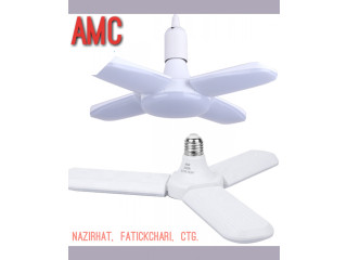 Fan blade led light