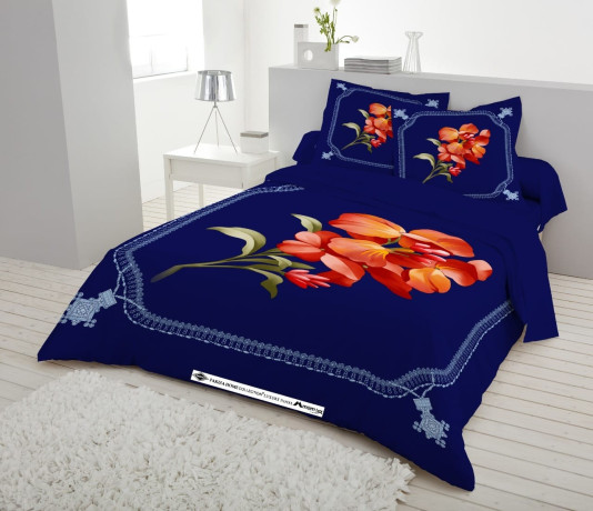 king-size-cotton-bed-sheet-with-two-pillow-covers-big-3