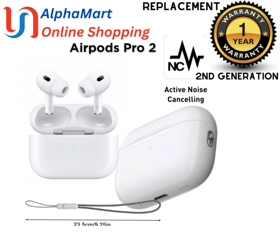 apple-airpods-pro-2nd-generation-premium-11-dubai-h2-chipset-lanyard-loop-cover-and-usb-to-lightening-adapter-with-15-months-warranty-big-0