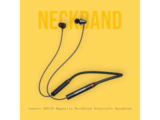 Lenovo HE05X Magnetic Neckband Bluetooth Earphone