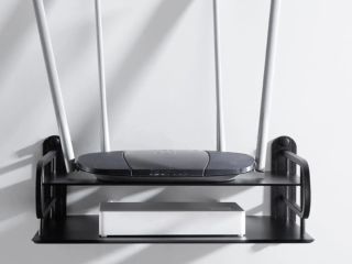 wall-mount-router-stand-tv-black-box-stand-shelve-for-bedroom-living-room-metal-shelve-2-layer