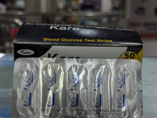 Kare/Optima blood glucose test Strips 50 pes foil pack