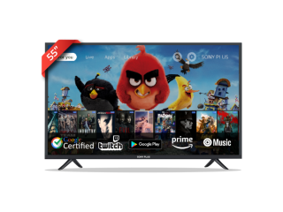 Sony Plus 55 Inch Frameless Voice Control 4K UHD Smart Android QLED TV